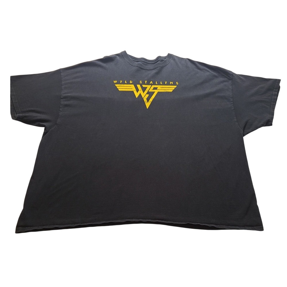 TeeVillain Wyld Stallyns Bill & Ted Excellent Graphic‎ Men's T-Shirt Black 3XL